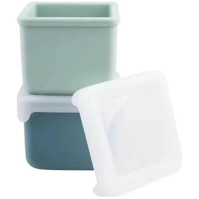Melii Силиконови контейнери за закуски Melii Luxe - 2 броя, Blue/Mint (ML23330)