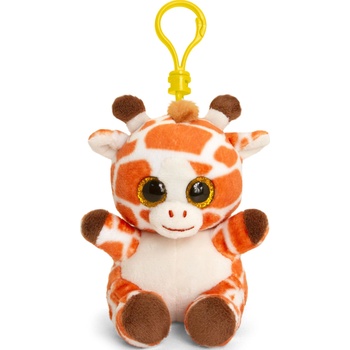 Keel Toys Плюшена играчка с клипс за раница Keel toys - Жираф, 12 cm (SF6556)