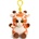 Keel Toys Плюшена играчка с клипс за раница Keel toys - Жираф, 12 cm (SF6556)