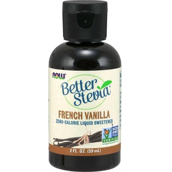 NOW NOW Better Stevia Liquid, Френска ванилия, 59мл