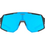 uvex Очила за колоездене Uvex Sequenze Supravision Cat. 2 Cycling glasses - Black Matt / Mirror Blue - размер One Size (205-7007-0111)