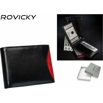 Rovicky Kožená pánska peňaženka v čiernej