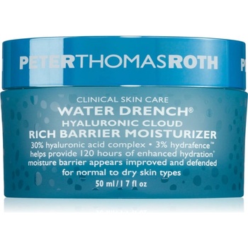 Peter Thomas Roth Water Drench Hyaluronic Cloud Rich Barrier Moisturizer богат хидратиращ крем възстановяващ кожната бариера 50ml