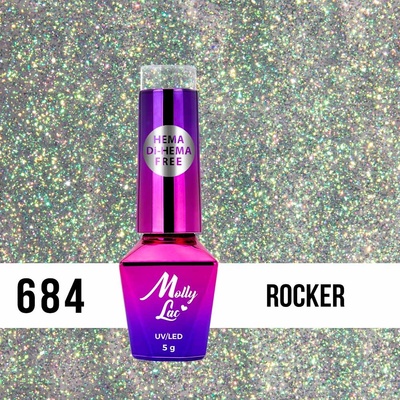 Molly Lac Gél lak Shocking Shine Rocker 684 5 ml