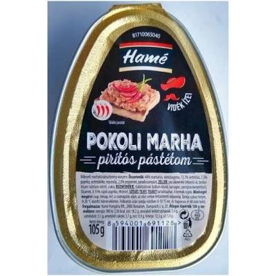 Hamé Pekelne pikantná hovädzia nátierka 105g kartón 16 ks
