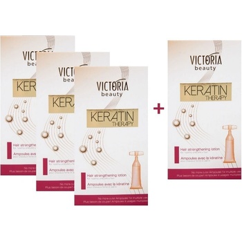 Victoria Beauty Keratin Ampule pro posílení vlasů 5 x10 ml