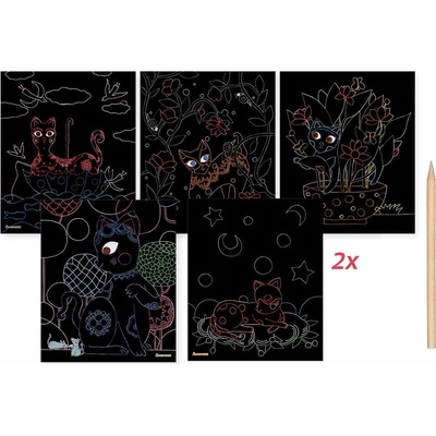 Artissimo škrabací obrázky Kočky – Zboží Dáma