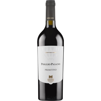 Fantini Vini Primitivo Poggio Pasano Cantine Sava 2024 14% 0,75 l (holá láhev)