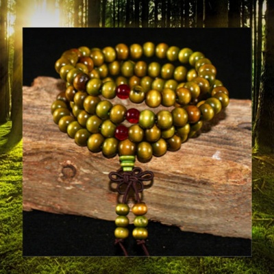 DN drevený náramok Handmade 06 Zelená