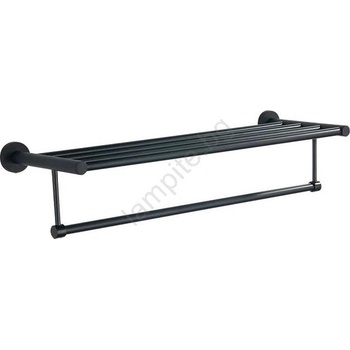 SAPHO - Стенна закачалка за кърпи SAMBA 21x62, 5 см черен (SH0137)