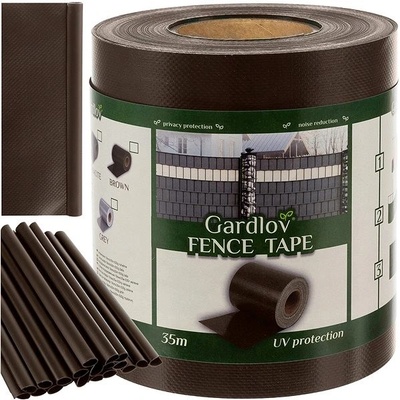 Gardlov páska na oplocení 19 cm × 35 m 450 g /m2 hnědá 23702