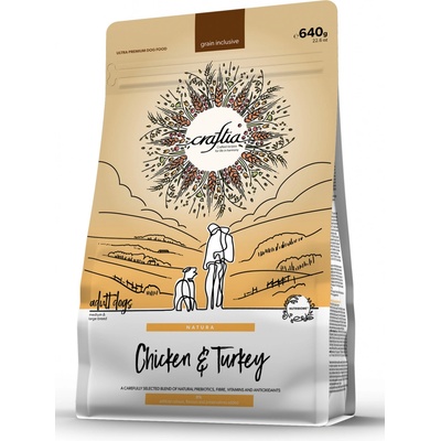 Kraftia Craftia Natura Dog Adult S Chicken &Turkey 0,64 kg