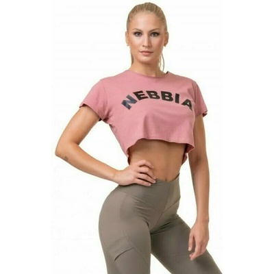 Nebbia Loose Fit Sporty Crop Top Old Rose XS Фитнес тениска