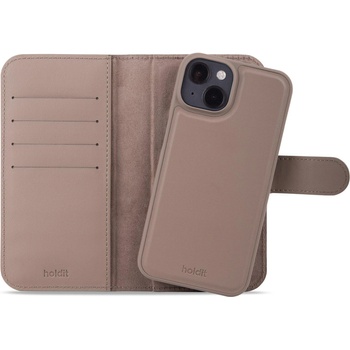Image 1 of Holdit Гръб Калъф Holdit WalletCase MagnetPlus за iphone 15 - Кафяв