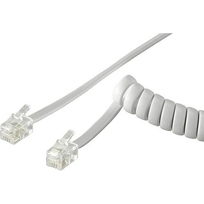 Goobay 11.92.9946 telefonní RJ9, 4/4, 4m, bílý