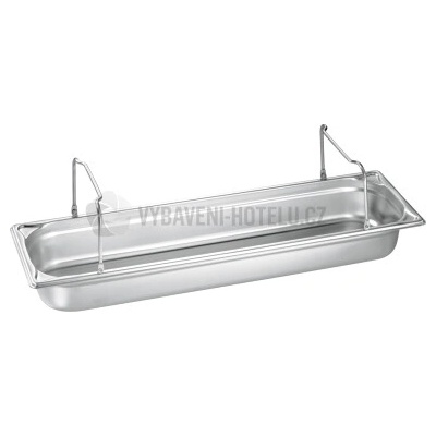 Gastronádoba plná s úchytmi GN 2/4 53 x 16,2 x 6,5 cm nerezová 3153246
