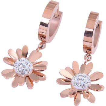 HARAHU Обеци br-20679 - Злато Розово / Кристалова kp20679 (br-20679)