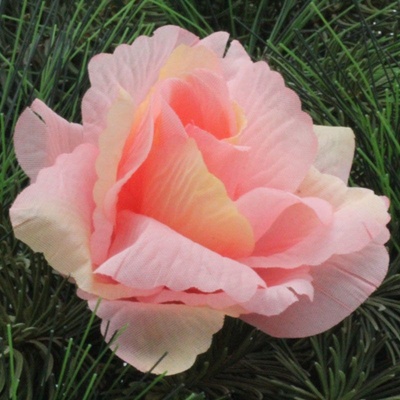 Látková vazbová růže - pink yellow - VL0811