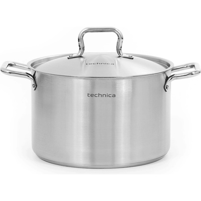 TECHNICA Stredný hrniec z nehrdzavejúcej ocele s pokrievkou 11,1 l s priemerom 280 mm Gold Line