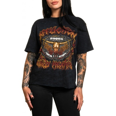 Affliction tričko hardcore WILD HEARTS FLAME Čierna