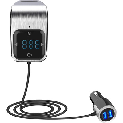 FM Bluetooth трансмитер с USB зарядно за кола, MP3 плеър - BC39