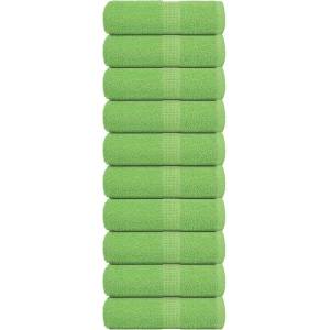vidaXL Кърпи за пране FROGN 10 бр. ябълково зелени 30x30 см 360 г/м2 (137018)