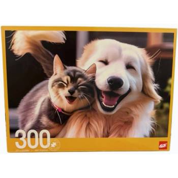 Raya Toys Пъзел Щастливи Куче и Коте 300 ел (gxf300-6)