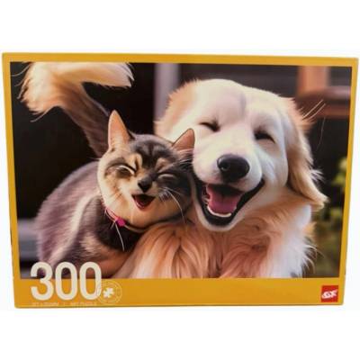 Raya Toys Пъзел Щастливи Куче и Коте 300 ел (gxf300-6)