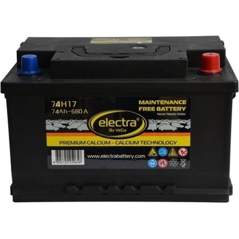 Electra 74Ah 680A right+ (EL 74H17)