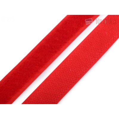 Suchý zips šírka 20mm červená