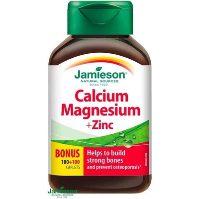 Jamieson Calcium Magnesium so Zinkom 200 tabliet