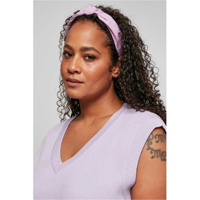 Čelenka Urban Classics Light Headband With Knot 2-Pack violablue/black