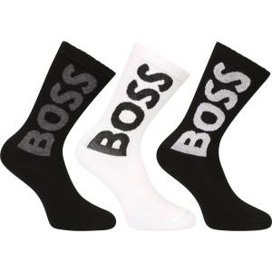 BOSS Комплект от три - чорапи BOSS многоцветни BOSS | Cheren Byal Mnogotsveten | МЪЖЕ | M