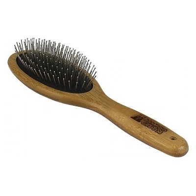Bamboo Groom kartáč s nerezovými hroty velký