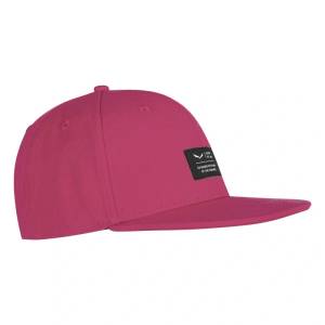 Salewa Puez Canvas Flat Cap rose red