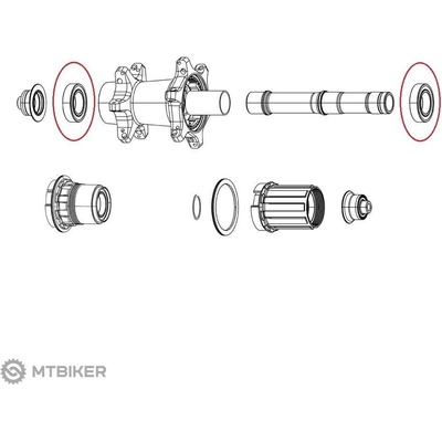 ZIPP ložiská pre COGNITION DISC BRAKE NSW alebo , 1 pár