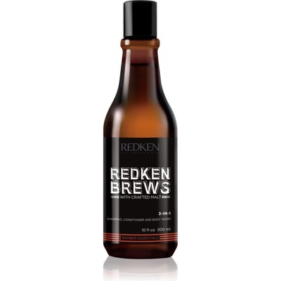 Redken Brews 3 в 1 шампоан, балсам и душ гел 300ml