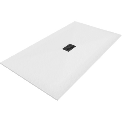 Mexen Hugo правоъгълна душ кабина SMC 170 x 100 см, бяла, черен капак - 42101017-B (42101017-B)