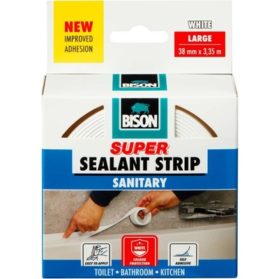 BISON Samolepící těsnící páska SEALANTSTRIP SANITARY WHITE 38 mm
