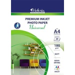 Victoria Фотохартия, мастиленоструйна, A4, 180 g, матова, VICTORIA PAPER "Universal" IJPM180-A4-20SHEETS (IJPM180-A4-20SHEETS)