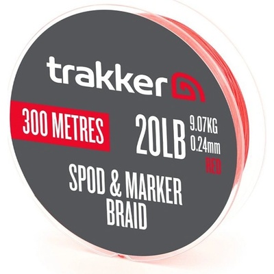Trakker Pletená Šnúra Spod & Marker Braid Red 300 m 0,24 mm 9,07 kg