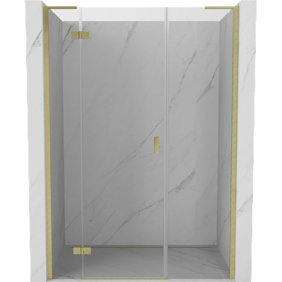 Mexen Mist-H L лява душ кабина 150 см, прозрачна, златна четка - 8A5L-150-001-55-00-L (8A5L-150-001-55-00-L)