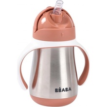 Beaba Hrnek termoizolační s brčkem nerez 250 ml Terracotta