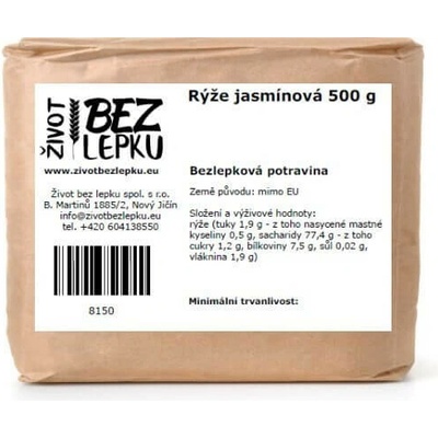 Život bez lepku Jasmínová rýže 0,5 kg
