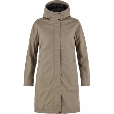 Fjallraven Kiruna Hydratic Padded Parka W Suede Brown