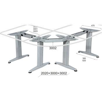 Image 1 of Мебел Ленд Oфис бюра с метални крака ml 7