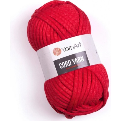 Pletací / háčkovací příze YarnArt CORD YARN 773 červená, jednobarevná 250g/73m