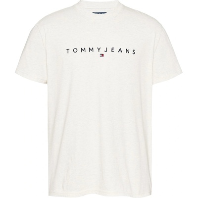 Tommy Jeans Тениска Tommy Jeans Men's Linear Logo T-Shirt - Oat Marl Htr