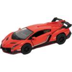 Kinsmart Метална количка Kinsmart - Lamborghini Veneno, 1: 36, червена (59129)