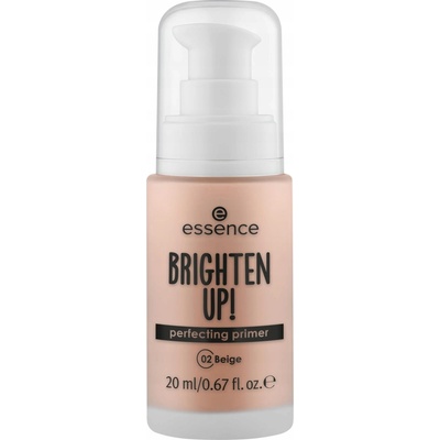 essence BRIGHTEN UP! Perfecting Primer tekutá podkladová báza pod make-up 02 Beige 20 ml